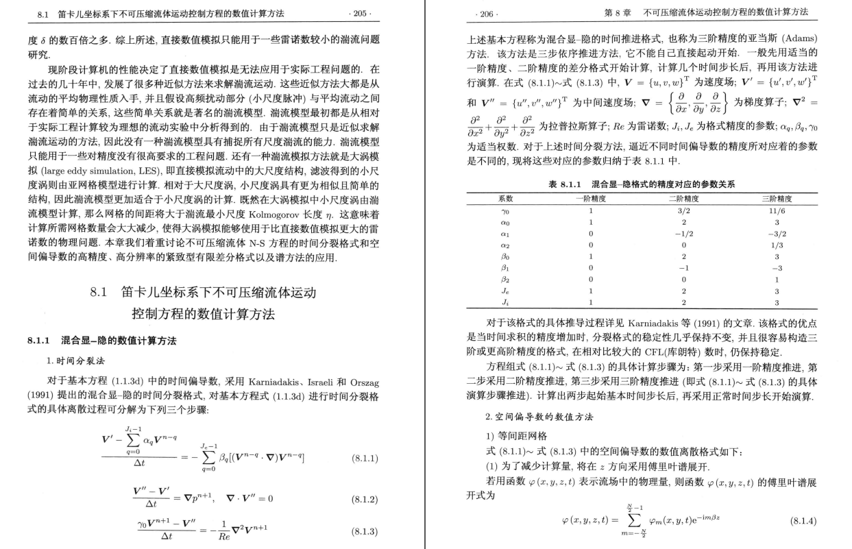 《流体力学中的数值计算方法》PDF
